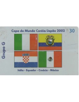 SERIE COPA DO MUNDO 2002 07/08 - GRUPO G - COREIA E JAPAO