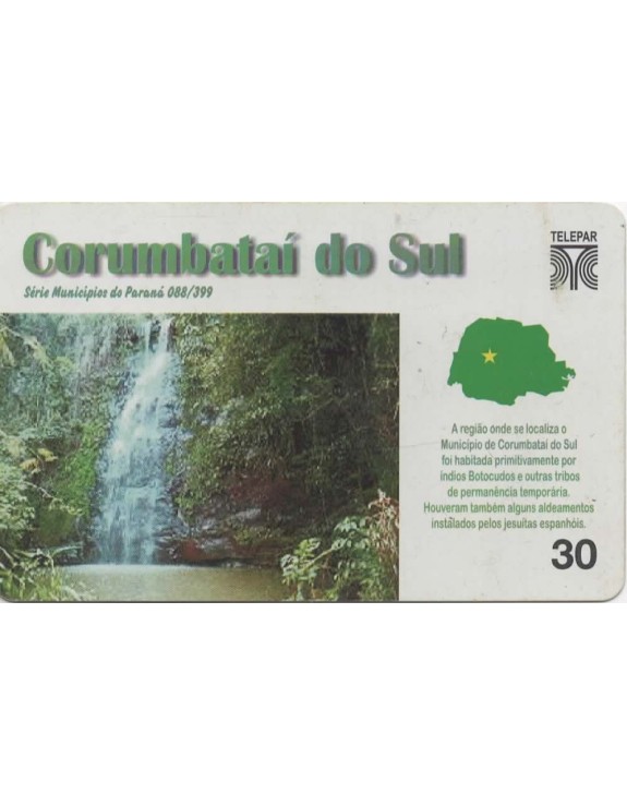 SERIE MUNICIPIOS DO PARANA 088 DE 399 - CORUMBATAI DO SUL