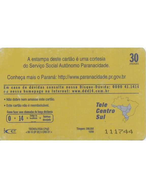 SERIE MUNICIPIOS DO PARANA 088 DE 399 - CORUMBATAI DO SUL