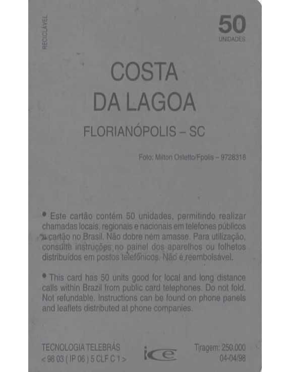 COSTA DA LAGOSTA - FLORIANOPOLIS -SC - TELESC