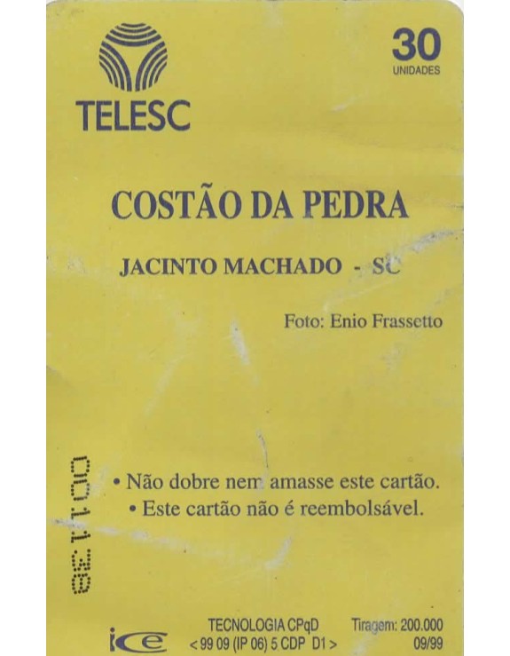 COSTAO DA PEDRA - JACINTO MACHADO SC - TELESC