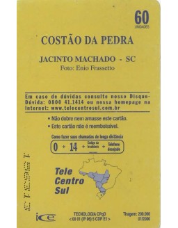 COSTAO DA PEDRA - JACINTO MACHADO SC - TELESC