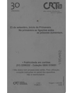 CRT - 23 DE SETEMBRO - INICIO DA PRIMAVERA 