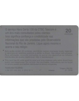 CTB TELECOM SERIE: PRODUTOS E SERVIÇOS HORA CERTA 130
