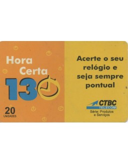 CTB TELECOM SERIE: PRODUTOS E SERVIÇOS HORA CERTA 130