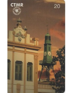 CTMR - DETALHES DA FACHADA E DA TORRE DO RELOGIO DO MERCADO PUBLICO DE PELOTAS