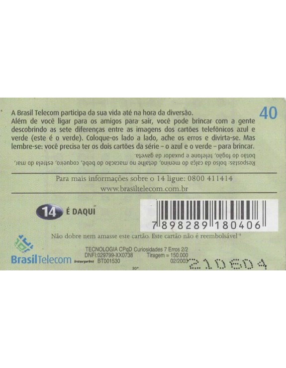 CURIOSIDADES 7 ERROS 02/02