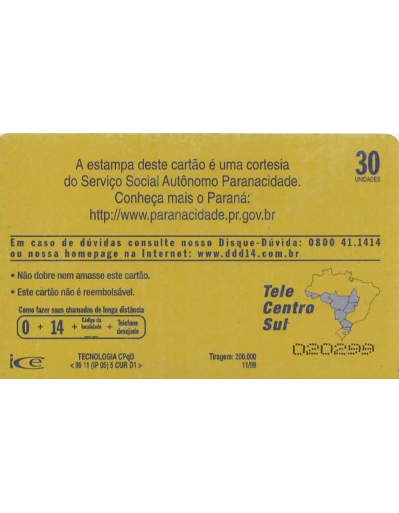 SERIE MUNICIPIOS DO PARANA 094 DE 399 - CURITIBA
