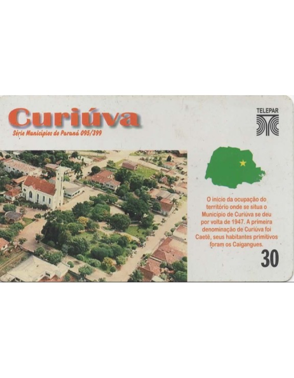 SERIE MUNICIPIOS DO PARANA 095 DE 399 - CURIUVA