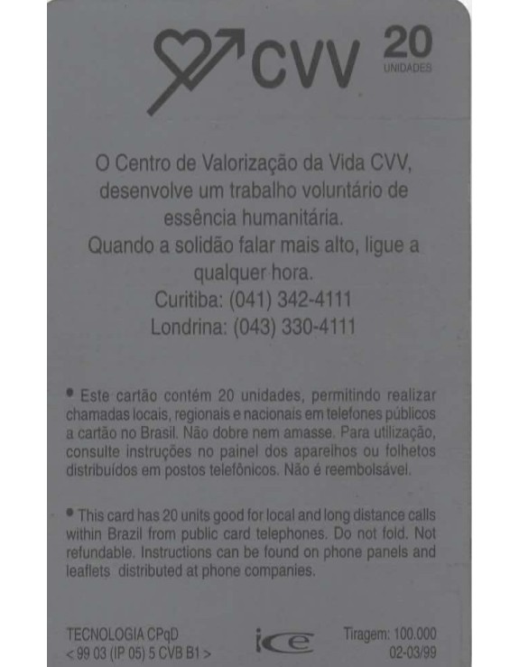 CVV - CENTRO DE VALORIZAÇAO DA VIDA