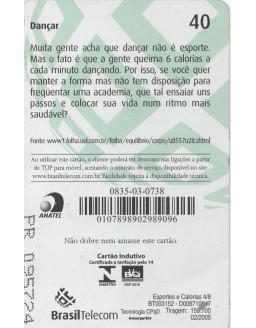 ESPORTES E CALORIAS 04/08 - DANÇA 