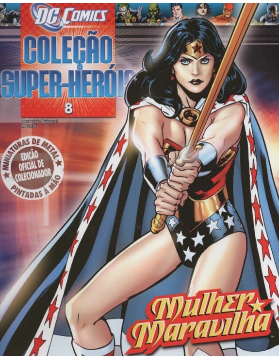 DC COMICS COLEÇAO SUPER HEROIS 008 MULHER MARAVILHA