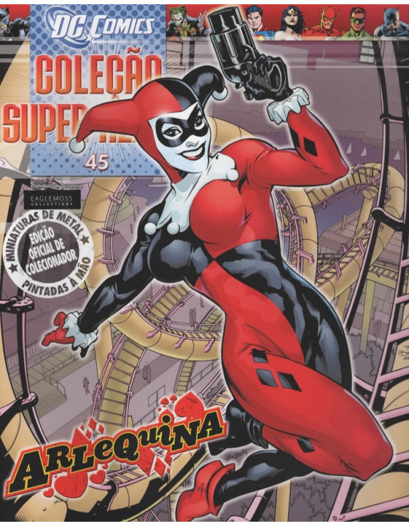 DC COMICS COLEÇAO SUPER HEROIS 045 ARLEQUINA
