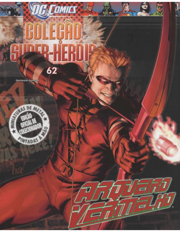 DC COMICS COLEÇAO SUPER HEROIS 062 ARQUEIRO VERMELHO