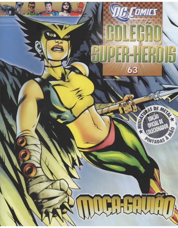 DC COMICS COLEÇAO SUPER HEROIS 063 MOÇA GAVIAO
