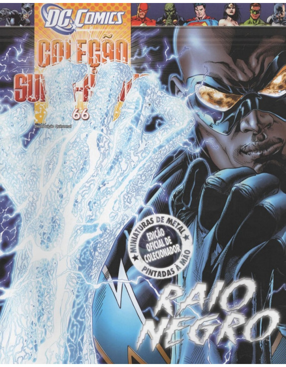 DC COMICS COLEÇAO SUPER HEROIS 066 RAIO NEGRO