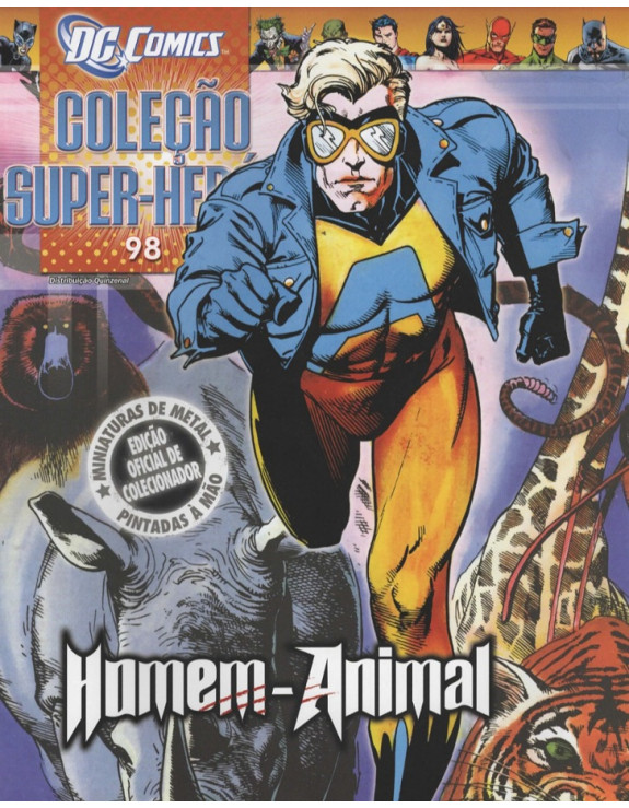 DC COMICS COLEÇAO SUPER HEROIS 098 HOMEM ANIMAL
