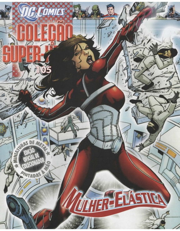 DC COMICS COLEÇAO SUPER HEROIS 105 MULHER ELASTICO