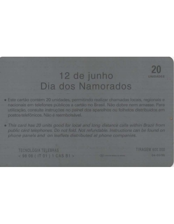 DIA DOS NAMORADOS - 12 DE JUNHO