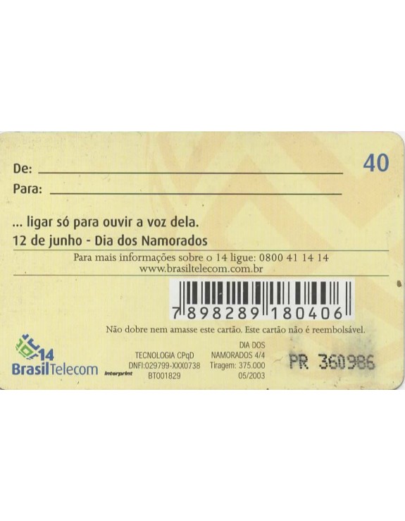 DIA DOS NAMORADOS - 12 DE JUNHO