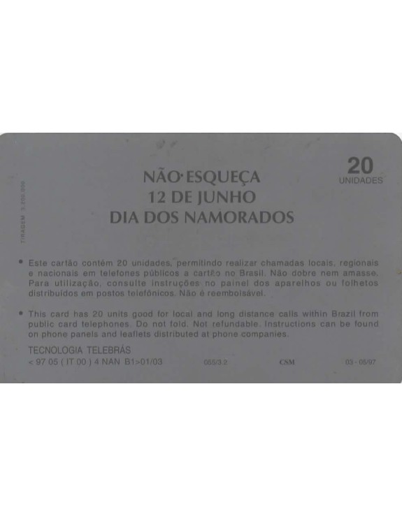 DIA DOS NAMORADOS - 12 DE JUNHO