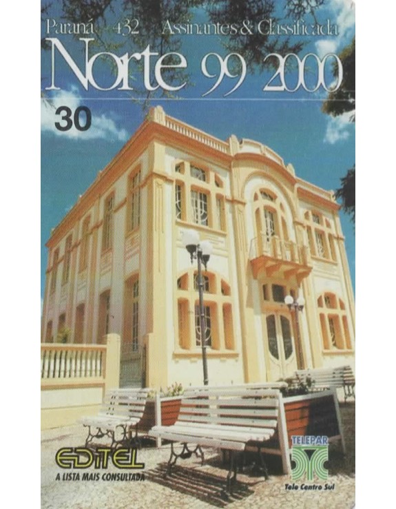 EDITEL - LISTA TELEFONICA PARANA NORTE EDIÇAO 1999/2000