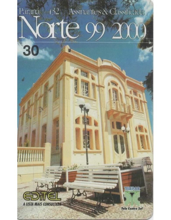 EDITEL - LISTA TELEFONICA PARANA NORTE EDIÇAO 1999/2000