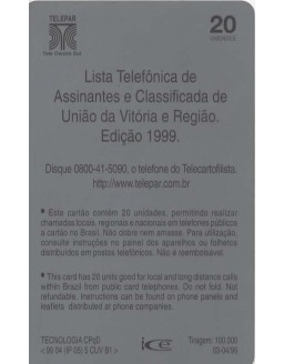 EDITEL - LISTA TELEFONICA PARANA SUL 1999