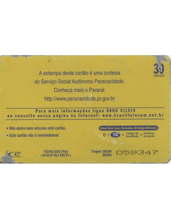 SERIE MUNICIPIOS DO PARANA 104 DE 399 - ENGENHEIRO BELTRAO