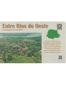 SERIE MUNICIPIOS DO PARANA 105 DE 399 - ENTRE RIOS DO OESTE 