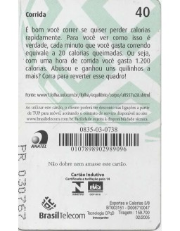 ESPORTES E CALORIAS 03/08 - CORRIDA