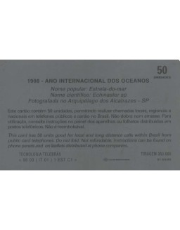 ANO INTERNACIONAL DOS OCEANOS - 1998 - ESTRELA DO MAR