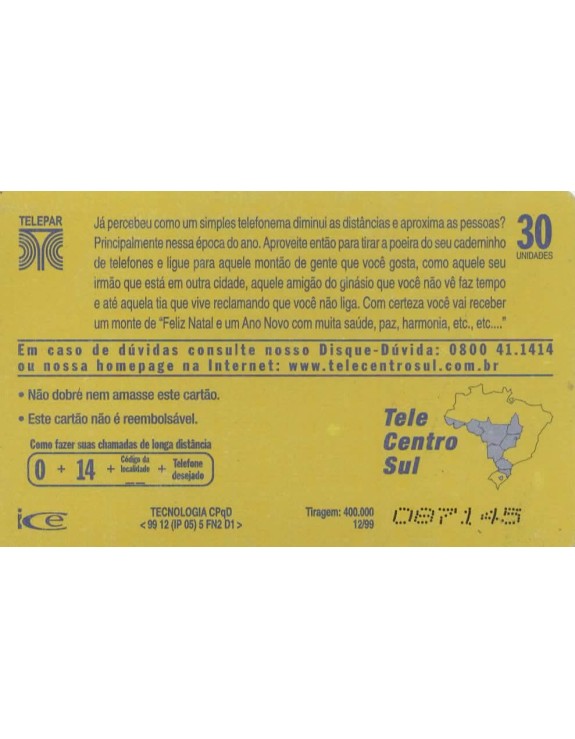 FELIZ NATAL 2000 - TELEPAR