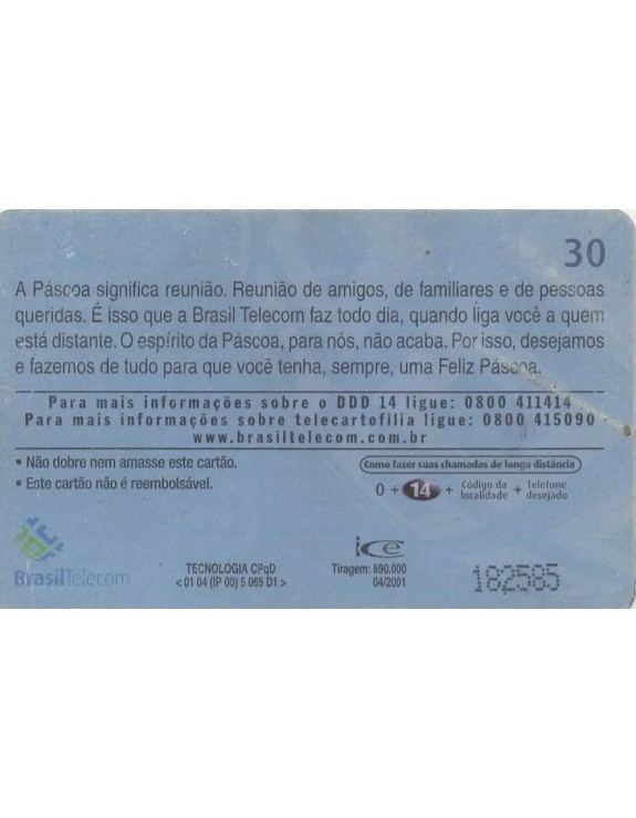 FELIZ PASCOA 2001