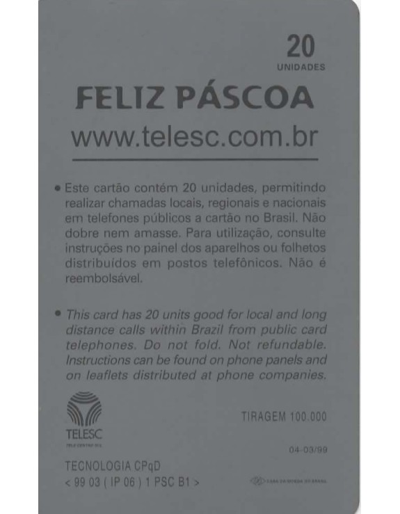 FELIZ PASCOA  - TELESC