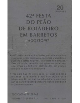 FESTA DO PEAO DE BOIADEIRO BARRETOS/97 - 42. FESTA DE BOIADEIRO EM BARRETOS AGOSTO/97