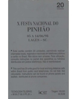 FESTA NACIONAL DO PINHAO - X FESTA - TELESC