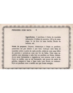 FICHARIO ANTIGO DE RECEITAS 005 E 006
