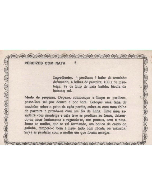 FICHARIO ANTIGO DE RECEITAS 005 E 006