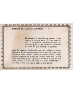 FICHARIO ANTIGO DE RECEITAS 077 E 078