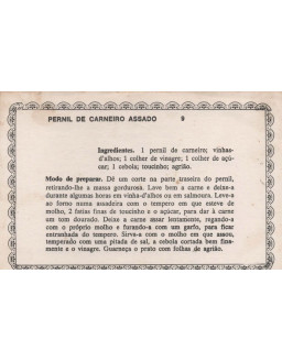 FICHARIO ANTIGO DE RECEITAS 009 E 010