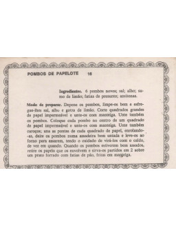 FICHARIO ANTIGO DE RECEITAS 015 E 016