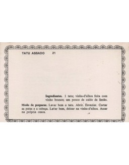 FICHARIO ANTIGO DE RECEITAS 021 E 022
