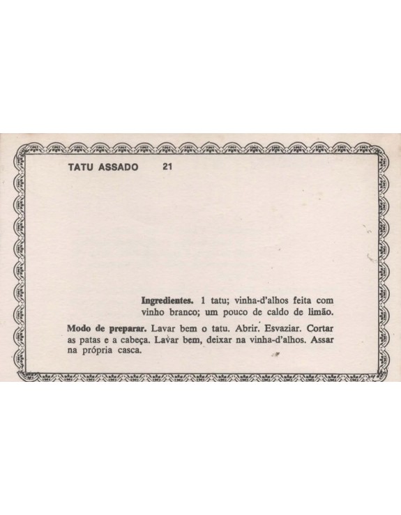 FICHARIO ANTIGO DE RECEITAS 021 E 022