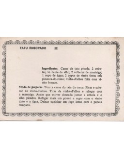 FICHARIO ANTIGO DE RECEITAS 021 E 022