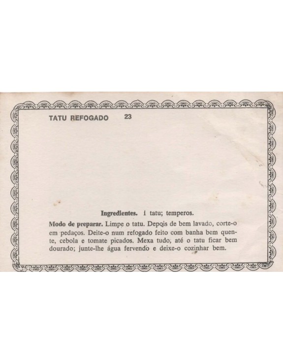 FICHARIO ANTIGO DE RECEITAS 023 E 024