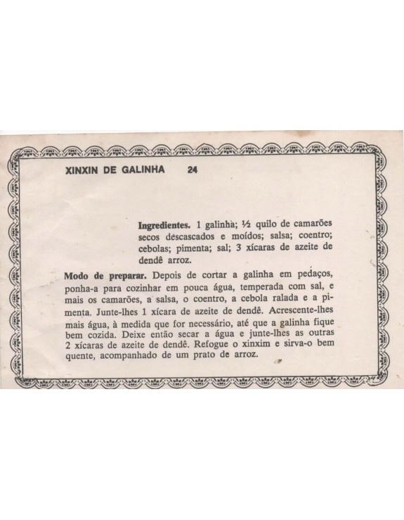 FICHARIO ANTIGO DE RECEITAS 023 E 024