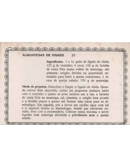 FICHARIO ANTIGO DE RECEITAS 027 E 028