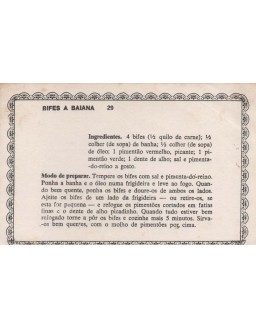 FICHARIO ANTIGO DE RECEITAS 029 E 030