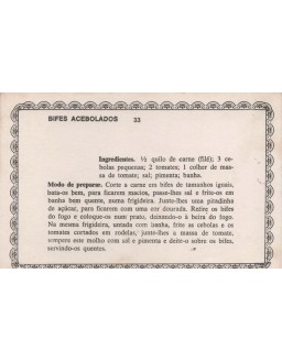 FICHARIO ANTIGO DE RECEITAS 033 E 034